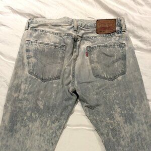 *RARE* Levis 501 RED TAB Acid Wash Bleached Slim 31/34
